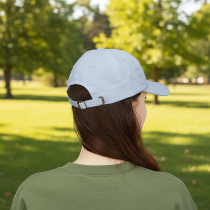 Key West Embroidered Classic Dad Cap — White/Blue/Pink/Stone Beige