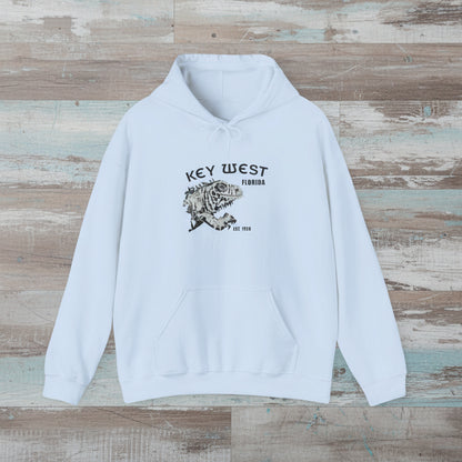 Light blue hoodie with 'Key West, Florida' text and graphic on a white background