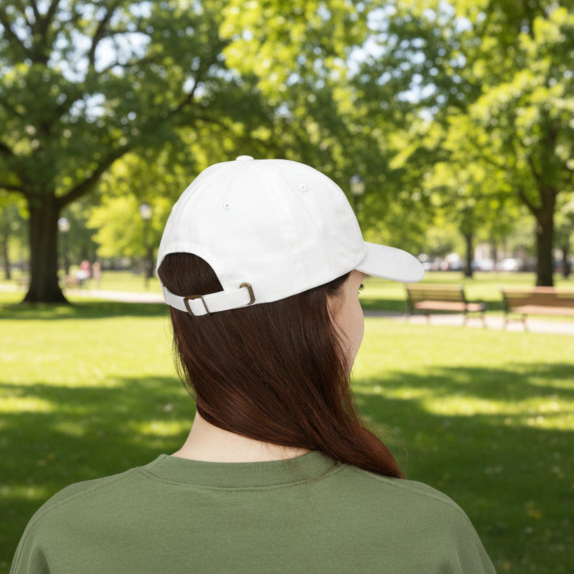Key West Embroidered Classic Dad Cap — White/Blue/Pink/Stone Beige