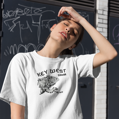 Key West Vintage Iguana T-Shirt — Hand-Drawn Classic Tee